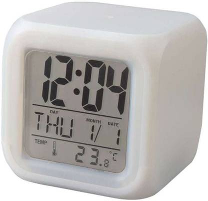 SIMPLEX Digital White Clock