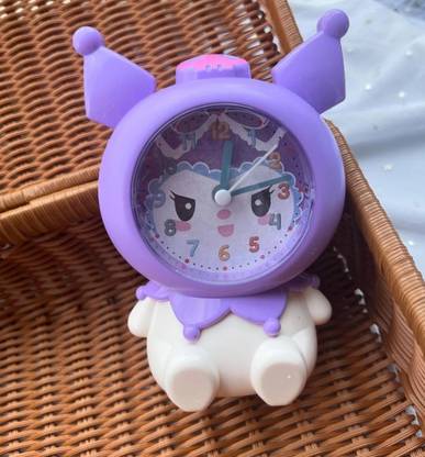 Samvardhan Analog Purple & Black Clock