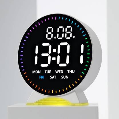 Stockyhut Digital Table Clock LED Alarm Clock Multi-Function Date Month Week Clock