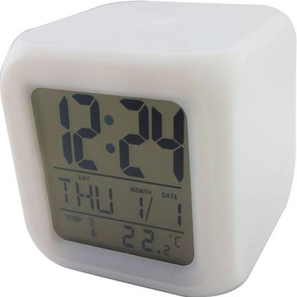 SahiBUY Digital White Clock