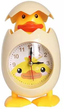 aniruddha Analog-Digital Yellow Clock