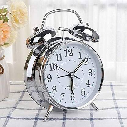 AVIRA OVERSEAS Analog Silver Clock