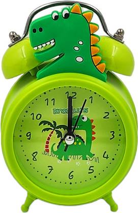 poksi Analog Crocodile Theme Alarm clock with Light and No Ticking Sound| Clock
