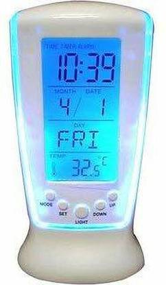 Nexter Shopee Analog-Digital White Clock