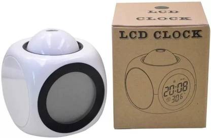 RHONNIUM Digital White Clock