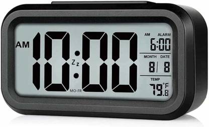 PRO COMMERCE Digital Black Clock