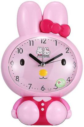 Sampri Analog-Digital Pink Clock