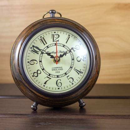 APAX Analog Brown Clock
