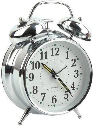 AG TRADE Analog Silver Clock