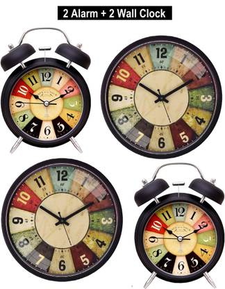 PalD Analog Black Clock