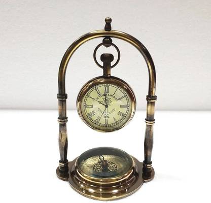 AR Engineers Analog Antique brass nautical table Clock