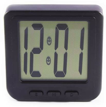 shrines Digital Black Clock