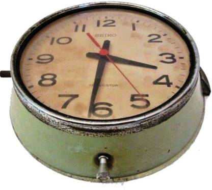 BRASS BLESSING Analog Marine SHIP'S TRANSISTOR Clock - JAPAN (1547) Clock