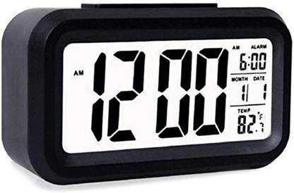 AIKON Digital Black Clock