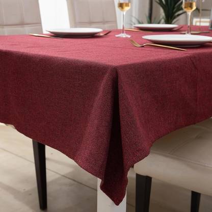 HOKiPO Polyester, Cotton 2 Seater Solid Table Cover