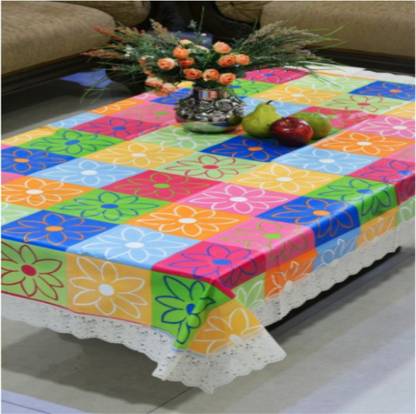 WIN WORLD PVC 4 Seater Printed Table Cover