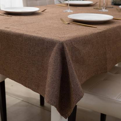 HOKiPO Polyester, Cotton 2 Seater Solid Table Cover