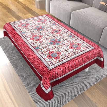 CASA FURNISHING Polyester 4 Seater Floral Table Cover