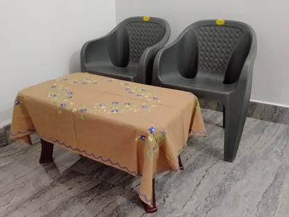 Twokart Embroidered 4 Seater Table Cover