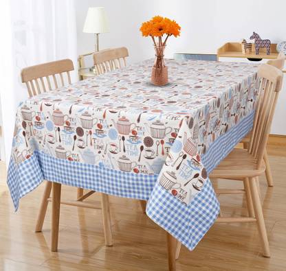 AIRWILL Printed 4 Seater Table Cover