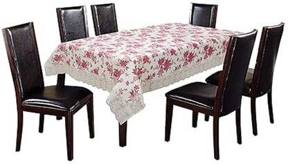 Ranjana Devi Self Design 6 Seater Table Cover