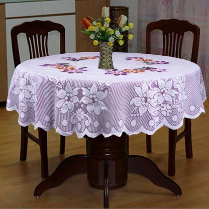Dakshya Industries Floral 4 Seater Table Cover