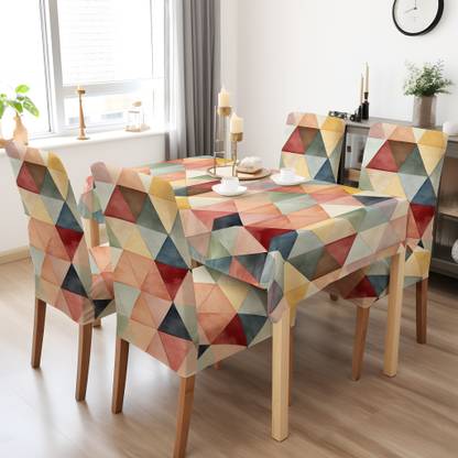 DECORIAN Geometric 4 Seater Table Cover