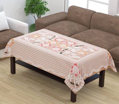 Sparklings Striped 4 Seater Table Cover  (Multicolor, Polyester)