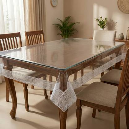 Zyraan Decor PVC 6 Seater Solid Table Cover