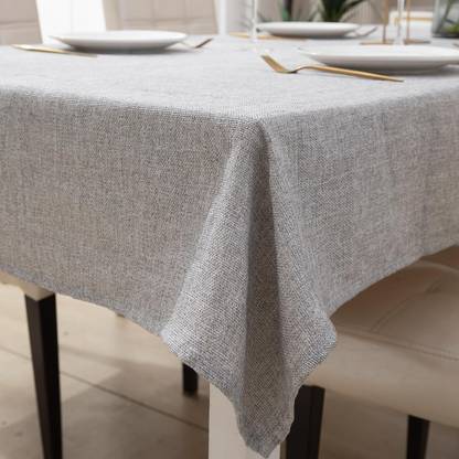 HOKiPO Polyester, Cotton 2 Seater Solid Table Cover