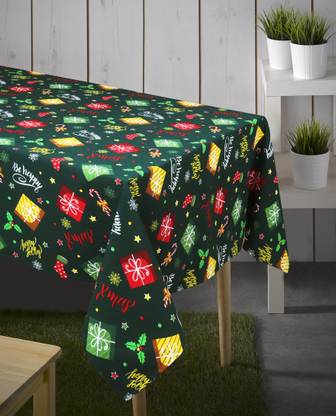 AIRWILL Printed 6 Seater Table Cover