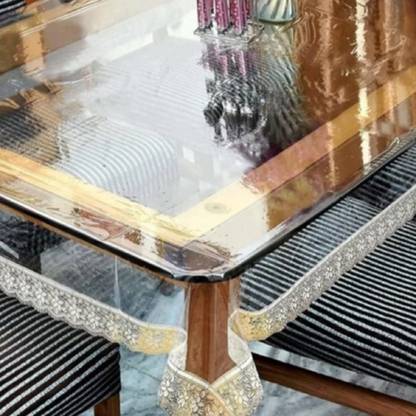 KRISHNAVIDYA ENTERPRISES PVC 4 Seater Solid Table Cover