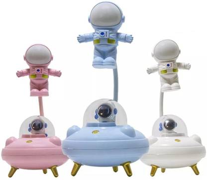 Lighter House Astronaut UFO Table Lamp for Home Office LED Desk Lamp Random Colour (01 PC.) Study Lamp