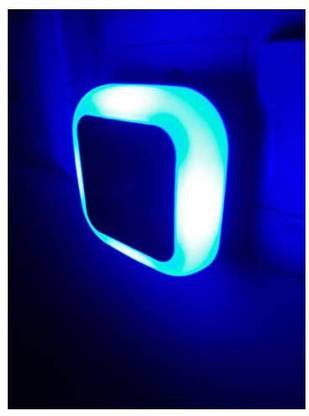 hoard Plug in Senser Light 0.5W Automatic Sensor Smart LED Night Lamp (Blue) Night Lamp