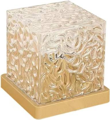 RENTOOR High Quality Square Water Wave Effect Romantic LED with Remote Control Night Table Lamp