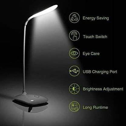 Krikav Battery Operated Table Lamp for Study Led Light, Light Touch Control_L35 Table Lamp
