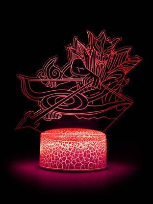 ComicSense Naruto Anime Sasuke Susanoo Indra Arrow Led Lamp, 16 Color Changing Anime Table Lamp