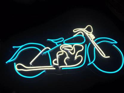 shyam enterprises Bullet Neon Sign For Decoration Night Lamp