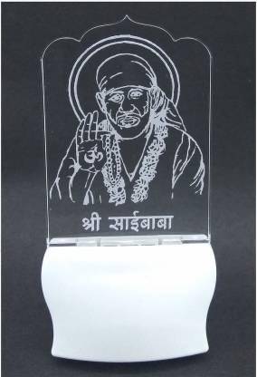 Handicraft bazaar Sai Baba Night Lamp elevate your space into a sanctuary of peace. Night Lamp