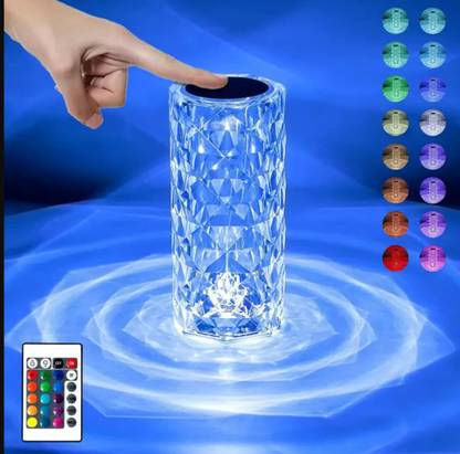nisatraders Crystal Table Lamp USB Charging touch Lamp Table Lamp