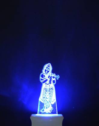 Gojeeva The Lord Krishna 3D illusion Night Lamp is Extremely cool and 3D illusion Design Night Lamp