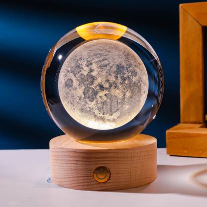 fire turtle Crystal Ball Night Lamp, LED Space Projection Table Lamp for Home Decoration Night Lamp