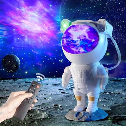 MARS Galaxy Night Light Astronaut Space Star Projector Nebula 360° Adjustable Head Night Lamp