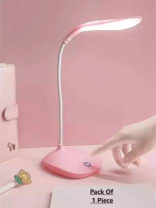 Lumina Powerful Rechargeable Emergency Table Lamp / Student Reading Light (Pink) Study Lamp