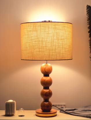 Creststella WOODEN BALL 19 INCH Table Lamp