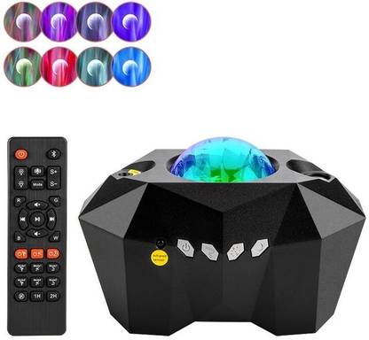 WunderVoX Dream Aurora Northern Star Light Projector With Inbuilt Bluetooth Speaker-Black Night Lamp