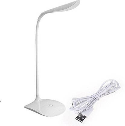 VAGMI Lavi RECHARGEABLE TOUCH DIMMER Study Lamp Rock Lamp 8888 Table Lamp (21 cm, White) Study Lamp