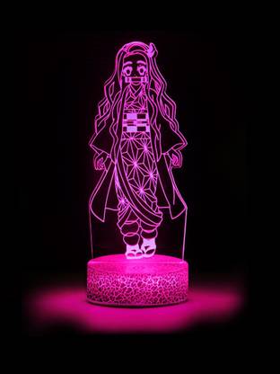 ComicSense Demon Slayer Anime Nezuko Led Lamp, 16 Color Changing Anime Night Lamp Table Lamp