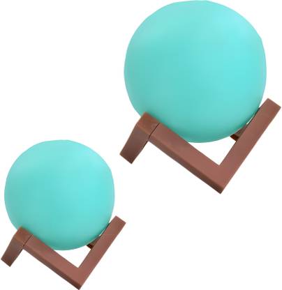 Saniya (Combo pack 2) Moon Lamp (11 cm, Blue) Table Lamp