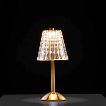 MANSAA Crystal Table Lamp Touch LED, USB Rechargeable – 18M Warranty Table Lamp